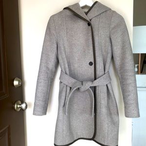 ARITZIA WILFRED WOOL COAT - XS oatmeal colour